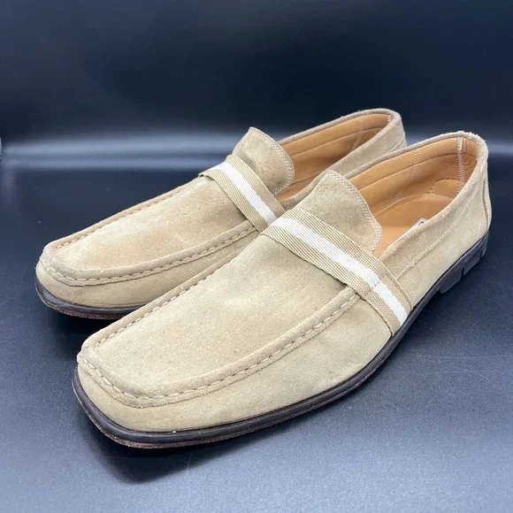 Lorens | Shoes | Lorens Tan Mens Casual Loafers With Strap Size 1 